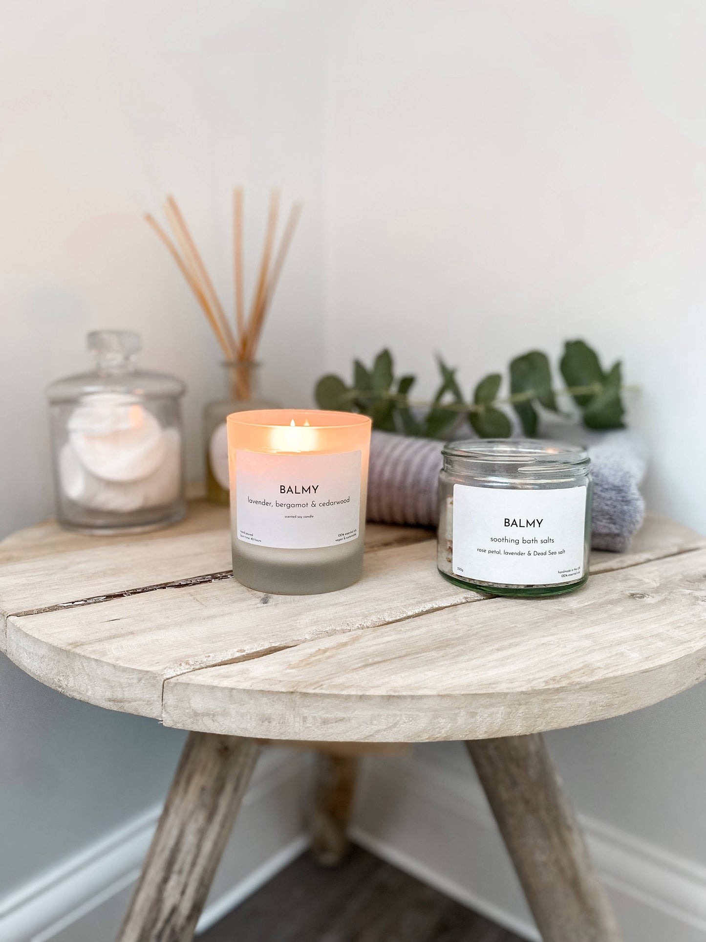 Lavender, bergamot & cedarwood soy & essential oil candle