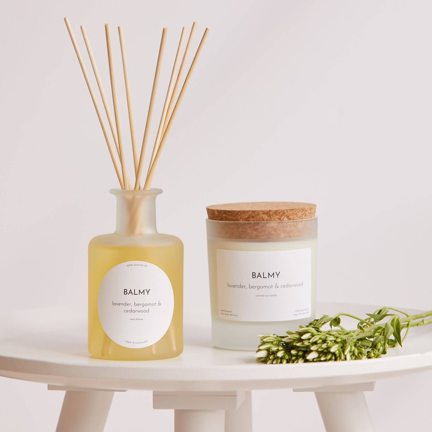 Lavender, bergamot & cedarwood soy & essential oil candle