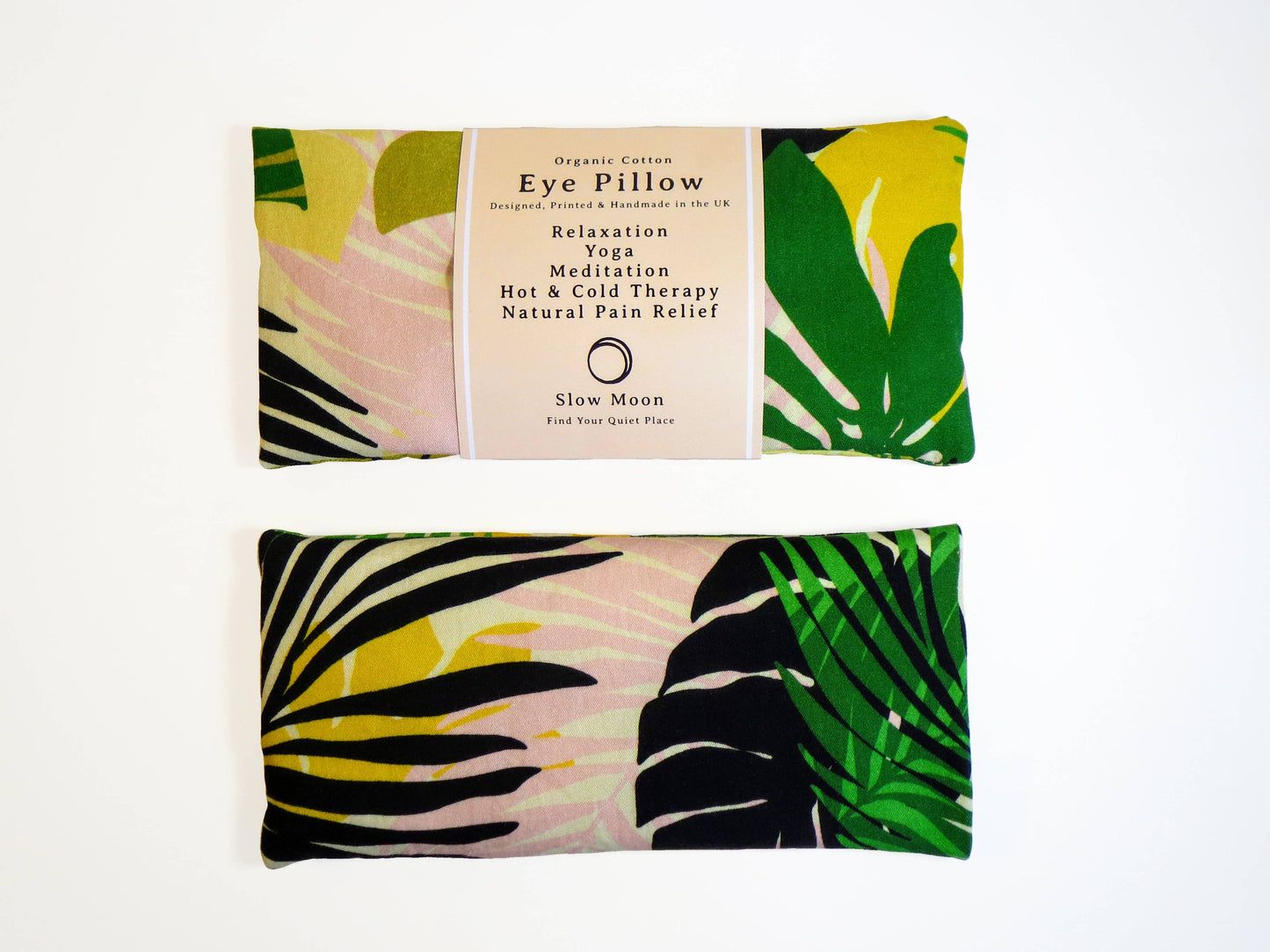 Organic cotton eye pillow for relaxation and yoga