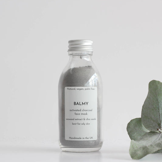 Activated charcoal powdered face mask