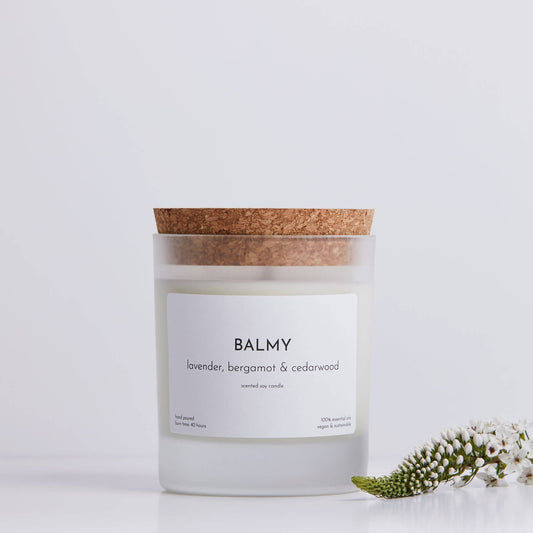 Lavender, bergamot & cedarwood soy & essential oil candle